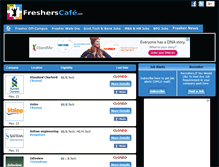 Tablet Screenshot of fresherscafe.com
